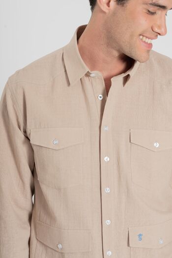 Chemise Guayabera Beige 3