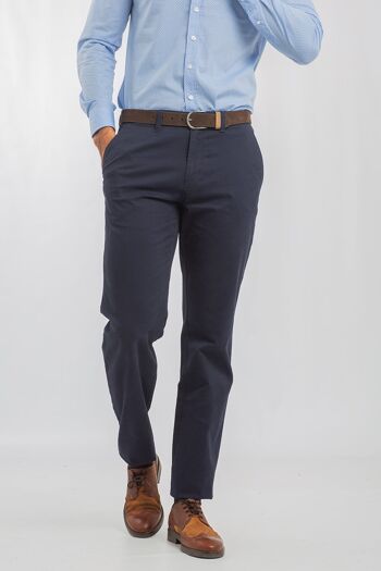 Pantalon chino bleu marine Regular 5