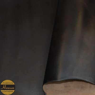 Horween Chromexcel Leather buckle, bag & cuff strap sets. - Black Brass finish 1 strap & buckle set