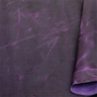 Leather buckle, bag & cuff strap sets - Royal-purple "nickel finish" "1 strap & buckle set"