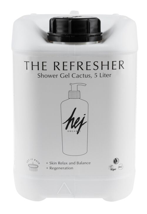 HEJ ORGANIC The Refresher Shower Gel Cactus Refiller 5l