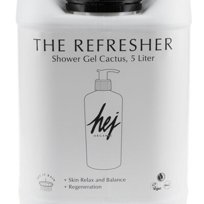 HEJ ORGANIC The Refresher Shower Gel Cactus Refiller 5l