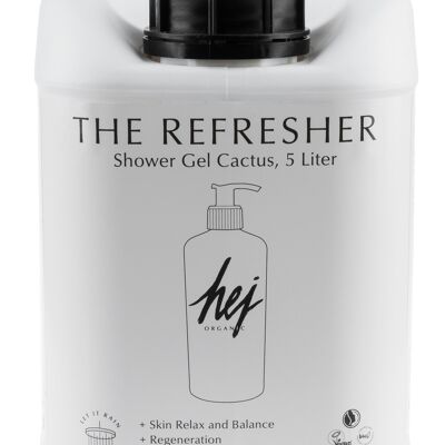 HEJ ORGANIC The Refresher Shower Gel Cactus Refiller 5l