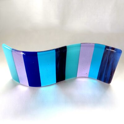 Riva fused glass wave - medium - River / SKU224