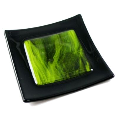 Noir fused glass bowl - Green / SKU457