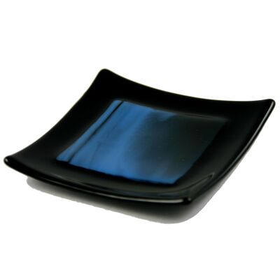 Noir fused glass bowl - Blue / SKU459