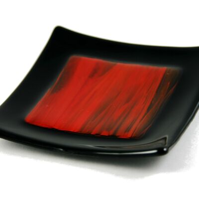 Noir fused glass bowl - Red / SKU460