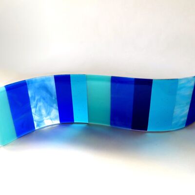 Riva fused glass wave - Water / SKU557