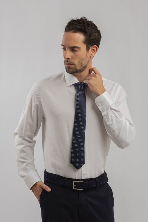 Camisa Blanca Cuello Italiano