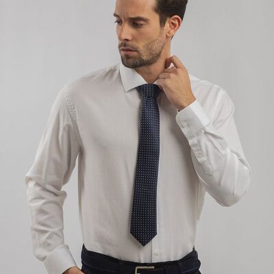 Camicia bianca con colletto italiano