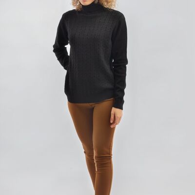 Maglia Collo Alto Nero