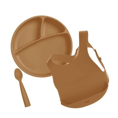 *WOODY MINIKO BROWN FEEDING SET