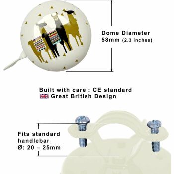 Sonnette de vélo Lama 4