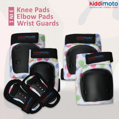 Pastel Dotty Pad Set - Elbow, Knee and Wrist pads