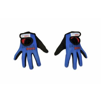 Gants de cyclisme bleus à doigts complets 10