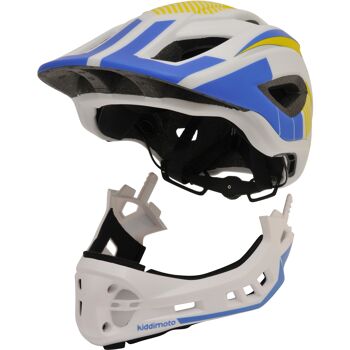 Casque Intégral IKON - Blanc/Bleu 2