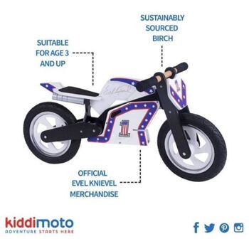 Draisienne officielle Evel Knievel - Signature et couleurs OFFICIELLES 8