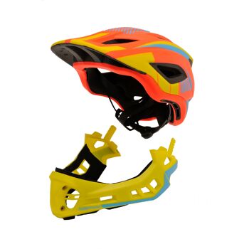 Casque intégral IKON - Orange/Jaune 2