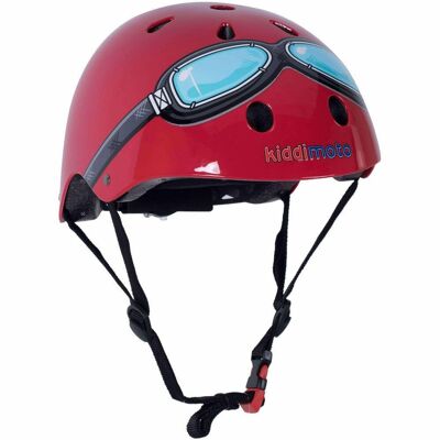 Red Goggle Bicycle Helmet