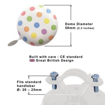 Sonnette de Vélo Dotty Pastel - Petit 7