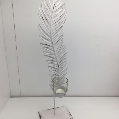 Vela de té con hoja de metal