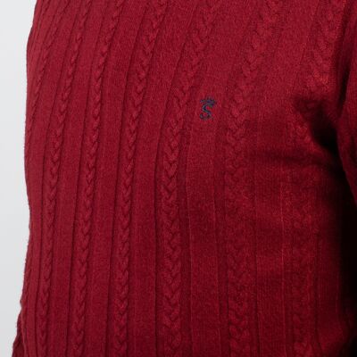Maglione bordeaux 3