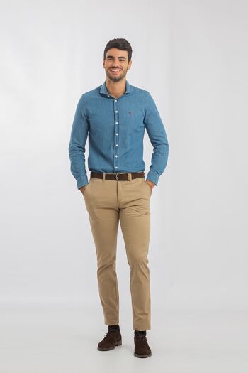 Chemise en Jean Bleue 4