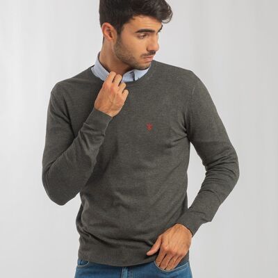 Maglione grigio antracite 6