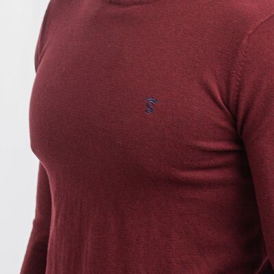 Maglione bordeaux 4