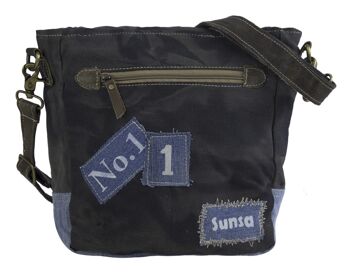 Sunsa sac besace femme sac à bandoulière fabriqué à partir de jeans recyclés sac homme 5