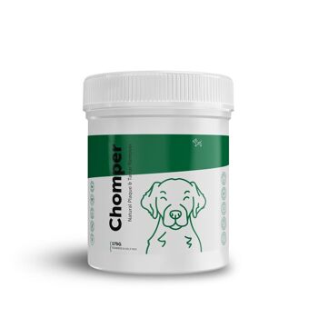 CHOMPER – Dissolvant de tartre et de plaque biologique pour chiens et chiots 1