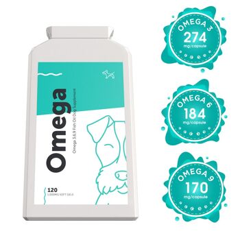 OMEGA - Complexe d'huile de poisson oméga 3, 6, 9 pour chiens et chiots 2