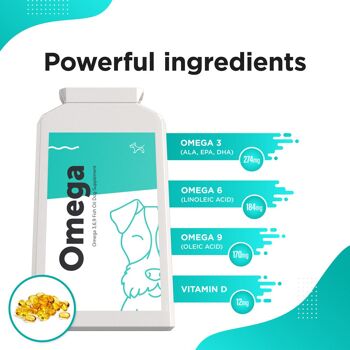 OMEGA - Complexe d'huile de poisson oméga 3, 6, 9 pour chiens et chiots 4