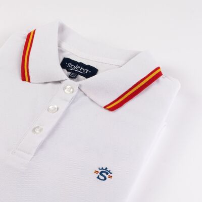 Polo Piqué Rib Blanco