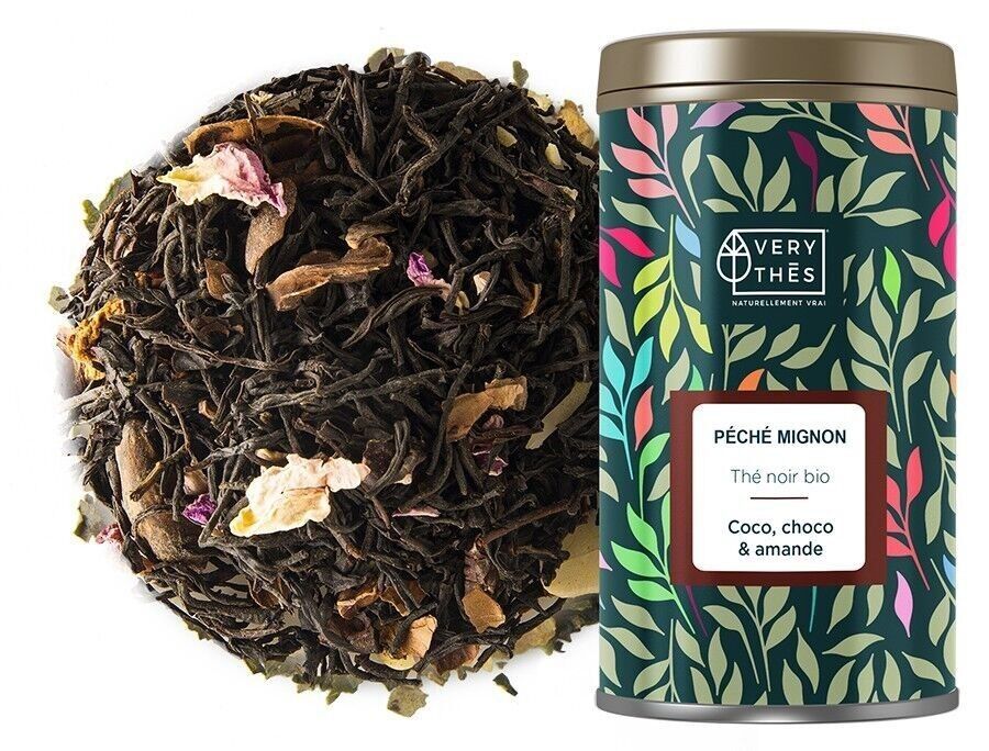 Tè nero "PECHE MIGNON" BIO 85 GR (CIOCCOLATO E MANDORLA)