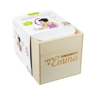 Kit eco belle D'Emma 20 carrés démaquillants Bambou écru