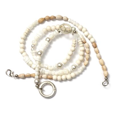 Zanzibar 88, long gemstone interchangeable necklace