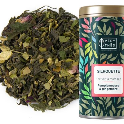 ORGANIC "SILHOUETTE" green tea 85 GR (GRAPEFRUIT & GINGER)