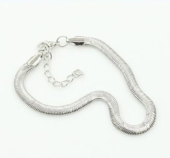 Chaîne de Cheville Serpent - Argent - Oui (+£2.50) 7