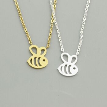 Collier Pendentif Bumble Bee - Or - Oui (+£2.50) 3