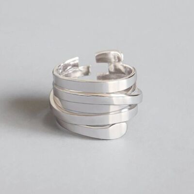 Anello a carica in argento sterling - n