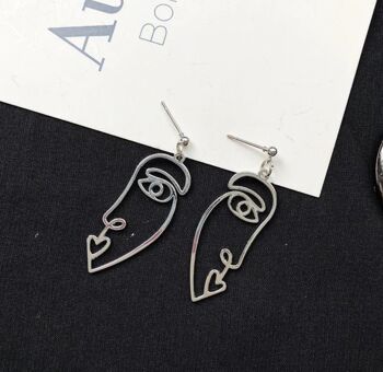 Pendants d'oreilles Picasso - Argent - Non 2