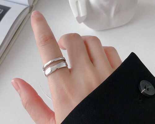 Sterling Silver Wave Ring - Sterling Silver - Yes (+£2.50)