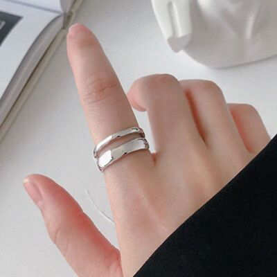 Sterling Silver Wave Ring - Sterling Silver - Yes (+£2.50)