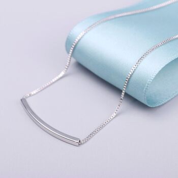 Collier barre en argent sterling - Non 2