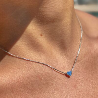 Collana con Ciondolo Cuore - Argento Sterling (+£10) - No