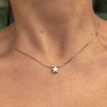 Collier pendentif étoile - Argent sterling (+£10) - Oui (+£2.50) 1