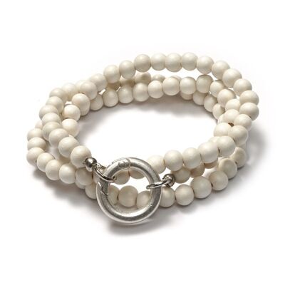 Bracciale EsTrenc OffWhite, Mix&Match SilverShiny