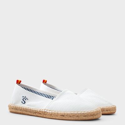 Espadrille plate blanche