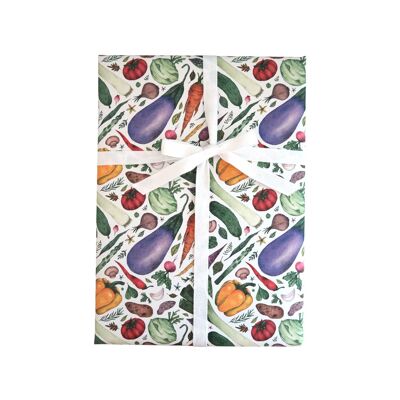 Wrapping paper, vegetables, health, sheet 50 x 70 cm